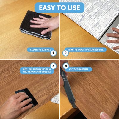 Adhésif décoratif effet bois chêne moyen 2 x 0,675 m VENILIA