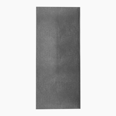 Panneau mural de douche pierre Silver Grey finition pierre 90 x 210 cm AURLANE