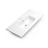Plan vasque de salle de bains New Onix L100 x H19 x P46 cm céramique blanc