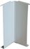 Jonction angle rentrant pour profilé de finition 100 mm gris aluminium JOUPLAST