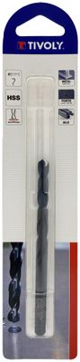 Foret métaux taillé meulé HSS -Revêtu STEAM -DIN338 -h8 -Pointe en croix court diamètre 7 mm TIVOLY