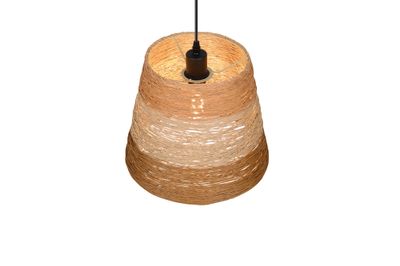 Suspension E27 Ø30 cm Joeline fil de papier naturel 10W - CASALUM