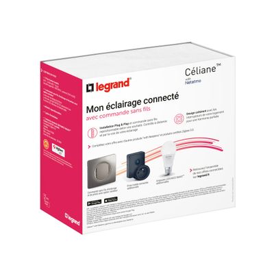 Pack de démarrage éclairage connecté avec ampoule E27 Blanc - Céliane with Netatmo LEGRAND