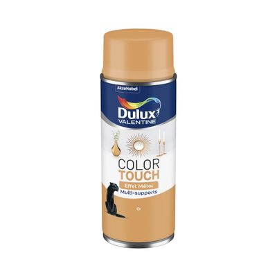 Bombe de peinture Color Touch effet métal or 400 mL - DULUX VALENTINE