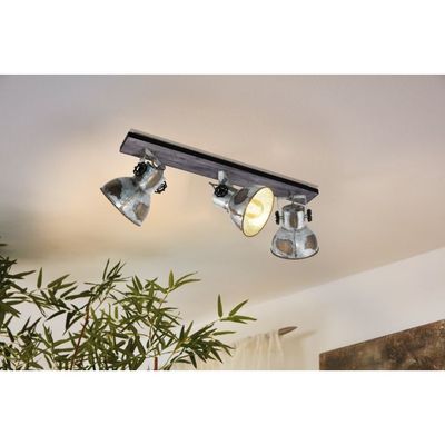 Applique murale bois et acier E27 3x40W BARNSTAPLE EGLO