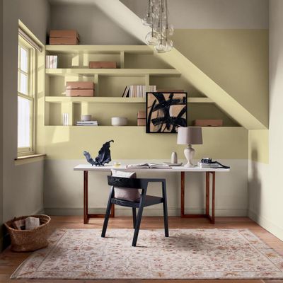 Peinture crème de couleur Bambou Satin 2,5 L - DULUX VALENTINE