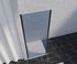 Paroi de douche latérale fixe 90x200 cm profilé noir verre fumé 8 mm Signature - OCEA