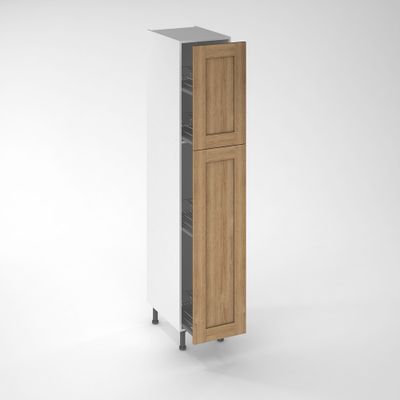 Façade pour demi-colonne de cuisine Lounge chêne verni 130 x 40 cm OFITRES