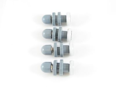 Roulettes grises pour portes de douche diamètre 20mm - AURLANE