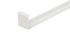 Profil raccord droit PVC Blanc 1158 pour planche de rive - longueur 300 mm - DECEUNINCK