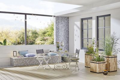 Borne extérieur à piquer LED 26cm Link+Light noir IP65 75 lumens blanc chaud - PAULMANN