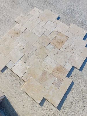 Travertin mini opus 4 formats int./ext. ép. 10 mm paquet de 0,72 m² DISTRIMAT SUD
