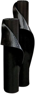 Tapis caoutchouc noir de largeur 30 cm épaisseur 3 mm en rouleau vendu au mètre ID HOME