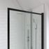 Pare-baignoire rabattable avec profilés et encadrement noir mat 130 X 75 cm Edge AURLANE