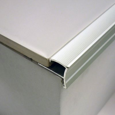 Nez de marche aluminium anodisé ép. 10 mm long. 250 cm DINAC