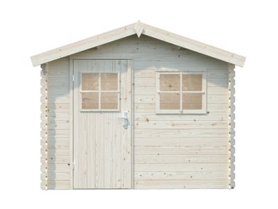 abri de jardin en bois katia1 4 30 m ep 19 mm white wood 1123113 exterieur jardin l entrepot du bricolage