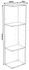 Colonne Creo angle nebraska 2016 x 400 x 580 mm OFITRES