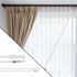 Lance rideaux en PVC de 1 m Finition Transparent - MOBOIS