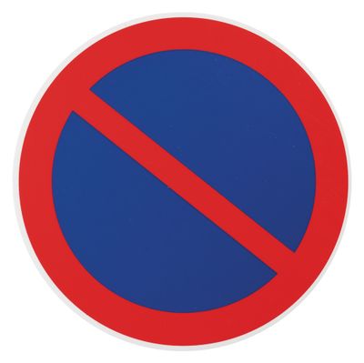 Plaque signalétique adhésive Stationnement interdit diamètre 180 mm THIRARD