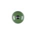 Bouton de meuble rond porcelaine acier vert olive diamètre 40 mm REI