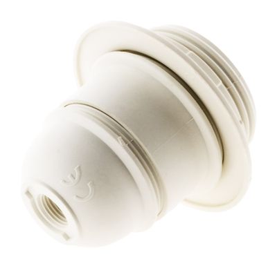 Douille électrique E27 plastique blanc - ZENITECH