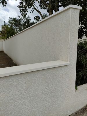 Couvre mur plat 100 x 30 x 4 Blanc - FABEMI
