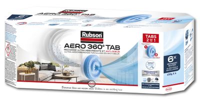 Recharges pour absorbeur d'humidité Aéro 360° par 6 RUBSON