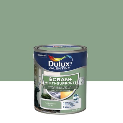 Peinture Ecran+ Multi-supports Satin Vert Provence 2 L - DULUX VALENTINE