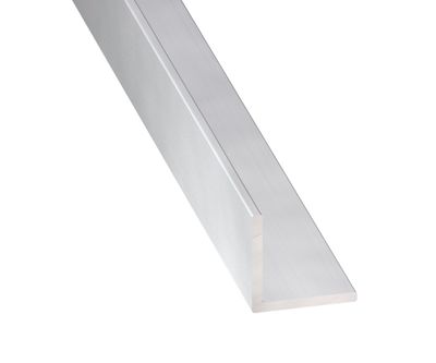 Cornière égale aluminium anodisé incolore 30 x 30 x 1,5 mm 2 m  CQFD