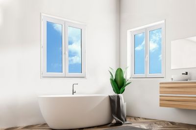 Fenêtre PVC 2 vantaux hauteur 125 x largeur 90 cm