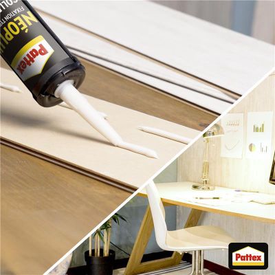 Colle de fixation néoprène Neoplus blanc cartouche 390 g - PATTEX