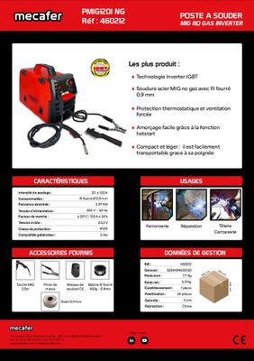 Poste à souder Inverter - MECAFER