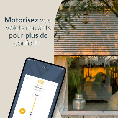Kit motorisation radio pour volet roulant RMS 2600 - SOMFY