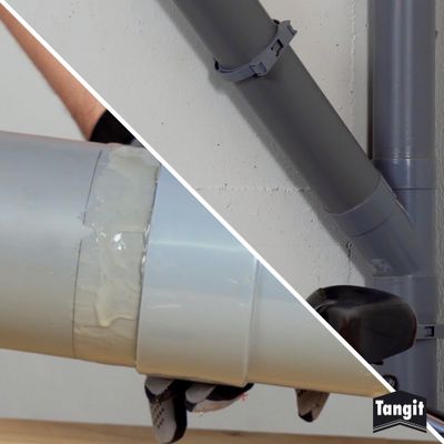 Pot de colle PVC 250 g avec pinceau TANGIT