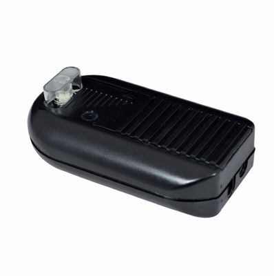 Variateur à pied + interrupteur poussoir Duetto noir - TIBELEC