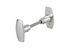 Bouton de porte double aluminium poli THIRARD