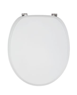 Abattant de WC blanc charnières en métal