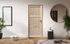 Bloc-porte postformé 3 panneaux placage chêne brut H.204 x l.73 cm poussant gauche BCD