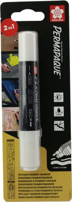 Marqueur double pointe blanc - FISCHER DAREX
