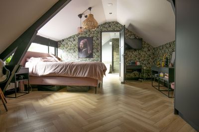 Sol vinyle bâton rompu effet bois beige YUKON MISTRAL ép 5 mm 12,3 x 61,5 cm compatible pièce humide paquet de 2,27 m² LAMETT