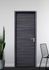 Bloc-porte postformé H.204 x l.83 cm décor mélaminé EBENE poussant gauche - SMIS