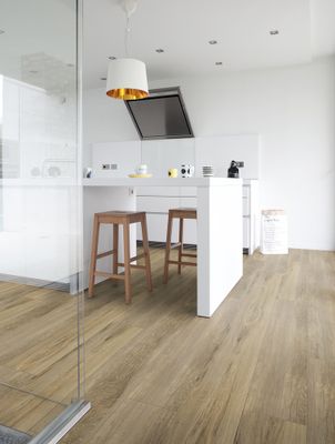 Lame PVC clipsable effet bois AUTHENTIC ép 4,5 mm 21,2 x 123,9 cm compatible pièce humide paquet de 2,10 m² GERFLOR