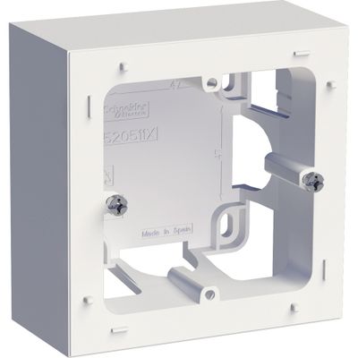 Boîte support pour montage saillie 38mm blanc - Odace 2011 Styl SCHNEIDER ELECTRIC