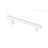 Poignée de meuble cylindrique inox blanc mat entraxe 96 mm REI