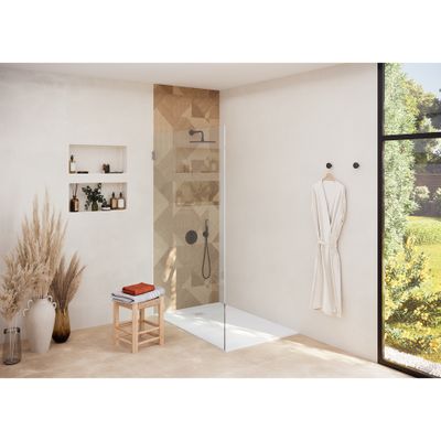 Receveur de douche 80x140 cm résine blanc mat Econova - DURAVIT