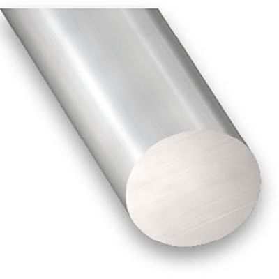 Profilé rond aluminium anodisé incolore diamètre 4 mm 1 m CQFD