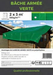 NAN Bâche Verte Bâche De Protection Extérieure Bâche De Bâche épaissie