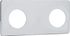 Cache platine double Easy Fix chrome - QUICK PLOMBERIE