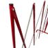 Barrière de chantier droite extensible blanche et rouge MOTTEZ