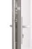 Porte d'entrée Manhattan poussant droite + insert inox 215 x 90 cm CLOSY